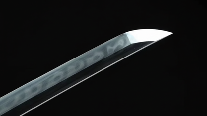 Katana Shinjū SS731 — acier T10 trempé à l'argile avec hamon réel et saya incrustée de nacre — Atelier Kensei