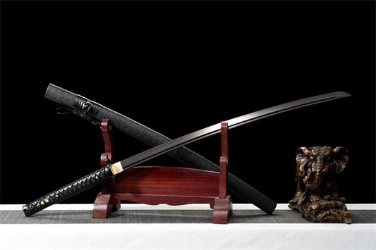 Katana Yami — Monture intégrale noire — Acier carbone