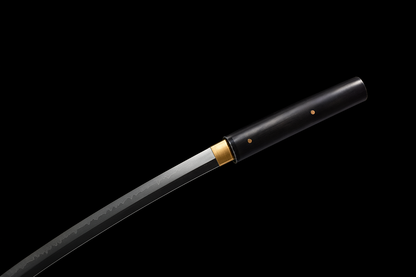 Katana Kuroki SS279 — lame avec hamon choji distinctif et saya en ébène massif — Atelier Kensei