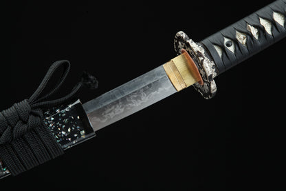 Katana Masamune — Katana de maître — Saya nacrée & monture noire d'exception