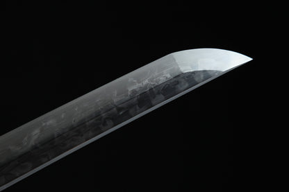 Katana Masamune — Katana de maître — Saya nacrée & monture noire d'exception