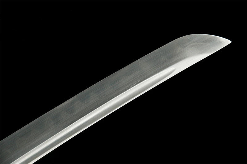 Katana Shiro — T10 hamon réel — Samegawa blanc & ito cuir — vue 7