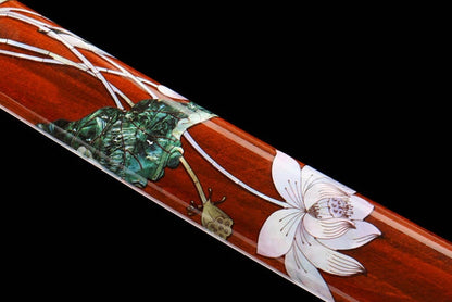 Katana Tsuki — Acier T10 forgé — Hamon réel & monture classique