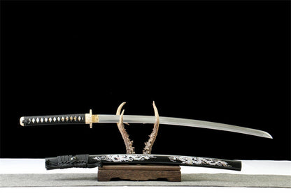 Katana Mitsuhi — Damas trois éclats forgé à la main