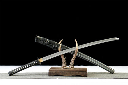 Katana Kaen — Hamon ornemental & forge artisanale