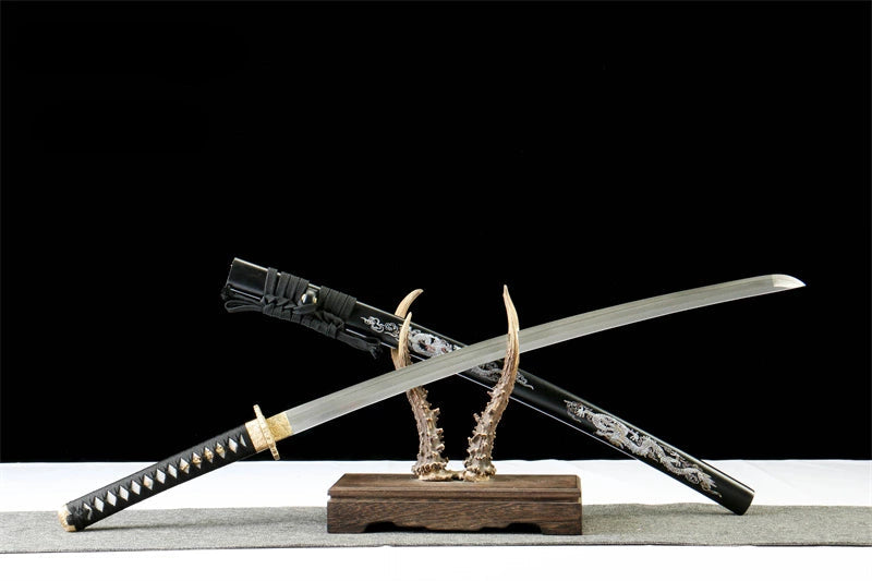 Katana Mitsuhi — Damas trois éclats forgé à la main