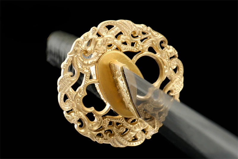 Katana Mitsuhi — Damas trois éclats forgé à la main