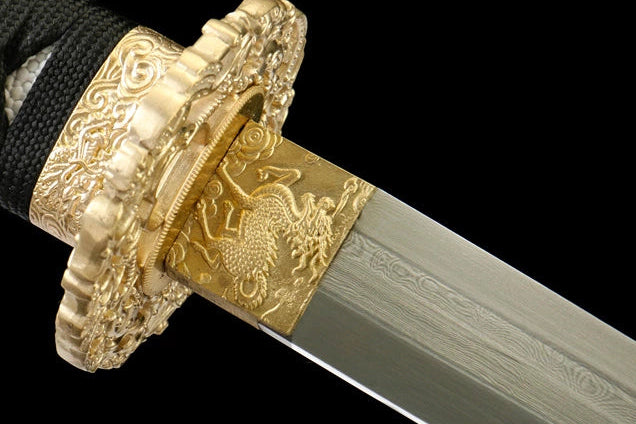 Katana Mitsuhi — Damas trois éclats forgé à la main