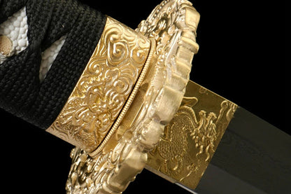 Katana Mitsuhi — Damas trois éclats forgé à la main