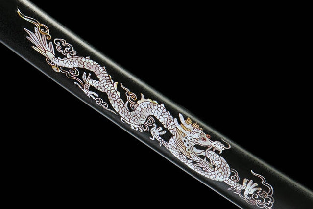 Katana Mitsuhi — Damas trois éclats forgé à la main