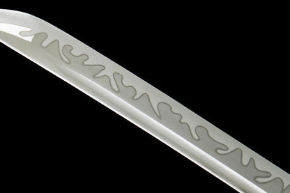 Katana Kaen — Hamon ornemental & forge artisanale