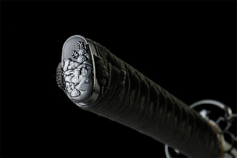 Katana Kaen — Hamon ornemental & forge artisanale