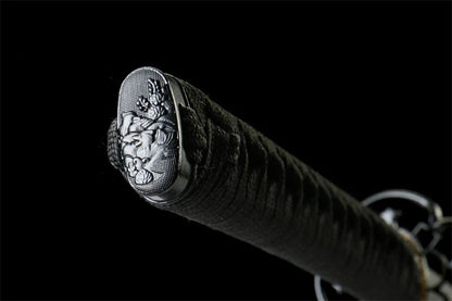 Katana Kaen — Hamon ornemental & forge artisanale