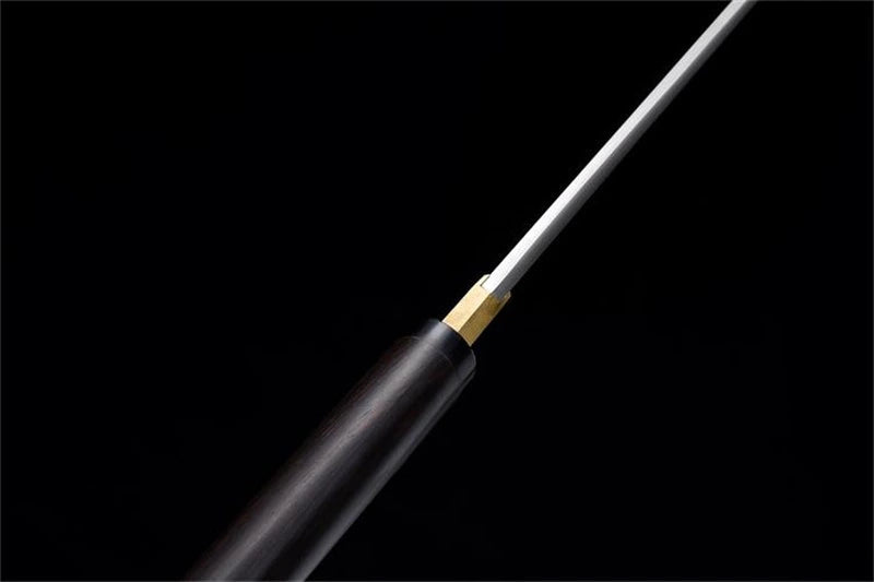 Katana Kuroki — Hamon choji — Saya en ébène massif