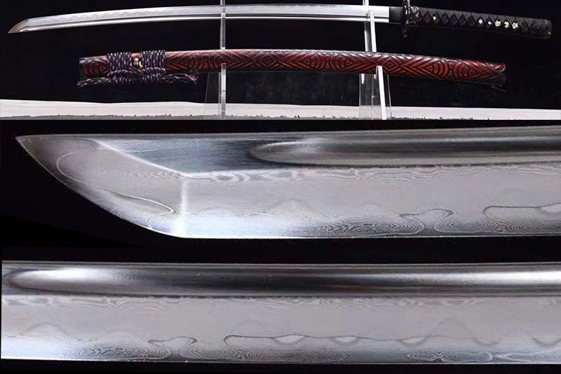 Katana Tomoe — Construction Sanmai — Tranchant & âme distincts