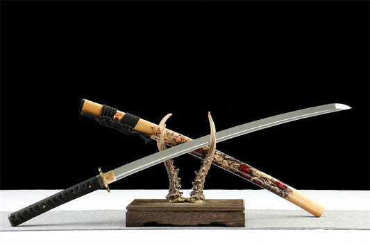 Katana Arashi — Acier haut carbone — Lame manuellement polie — vue 5